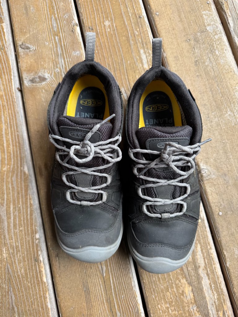 Keen Circadia Black Leather Lace Up Waterproof Hiking Shoes In Men's 10.5